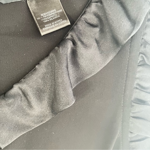 marc by Marc Jacobs Black Ruffle & Bow Dress, M Size - Picture 7 of 11